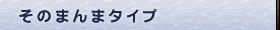 そのまんまタイプ